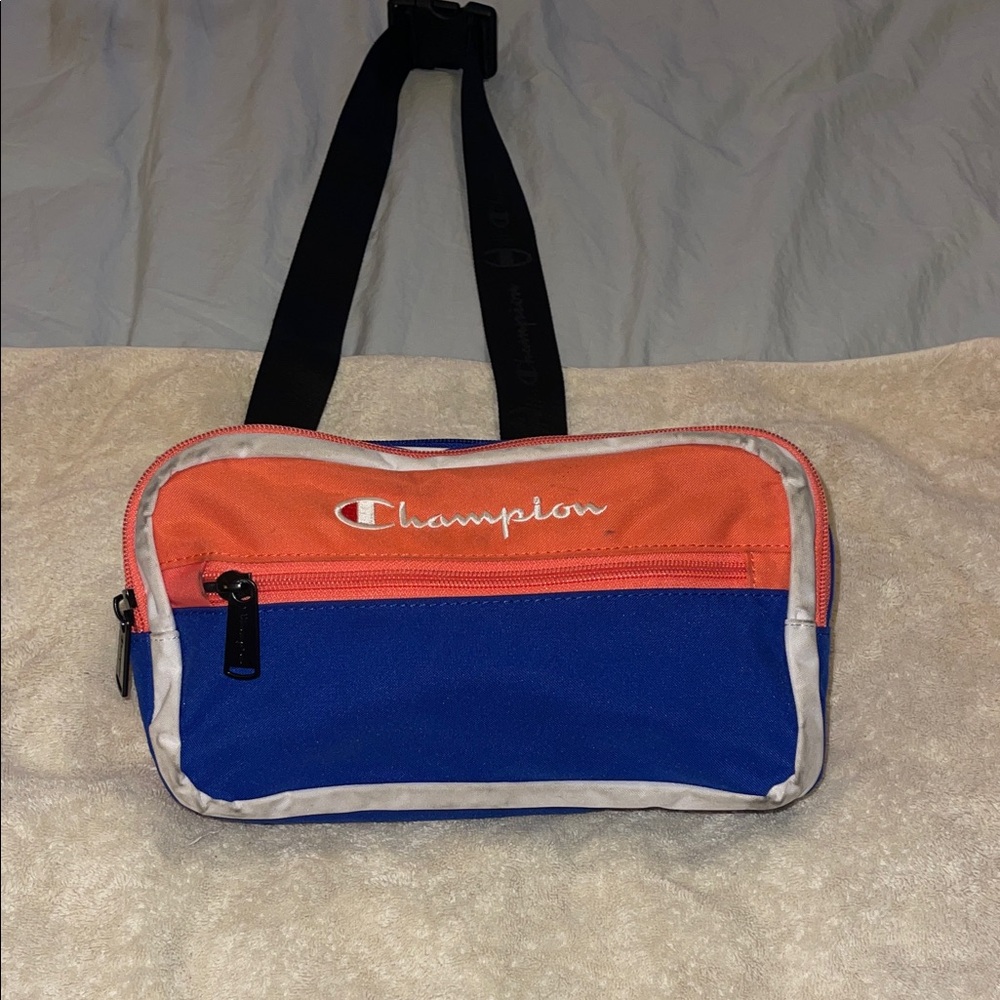 Champion Vibrant Orange and Blue Bag